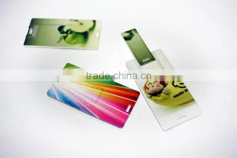 2013 promotional super thin credit card usb flash drive with free logo real capacity