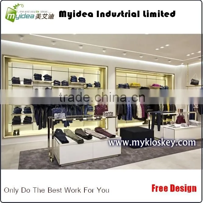 2014 most popular retail clothing store furniture /clothing shop interior design/clothes shop design