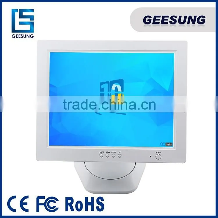 12 inch white color touch screen monitor for PC