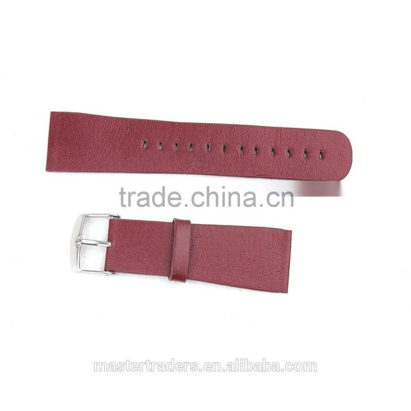 Cheap Colorful PU Leather Watch Band Wrist Strap Bracelet Without Metal Buckle For 42MM Apple Watch MT-3588