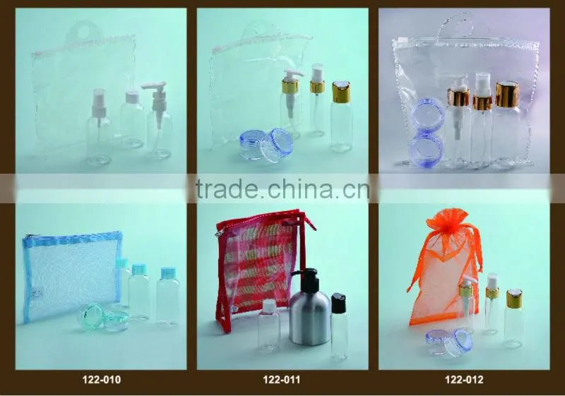 5 pc cosmetic bottle set