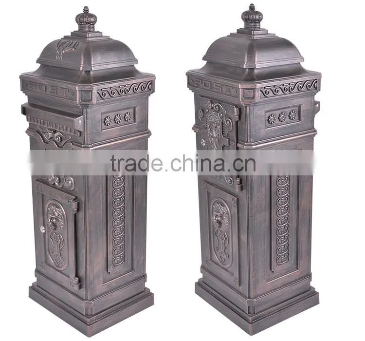 The Most Popular Style In Europe Classical Crown Decorative Front Door Letter Boxes Uk From China