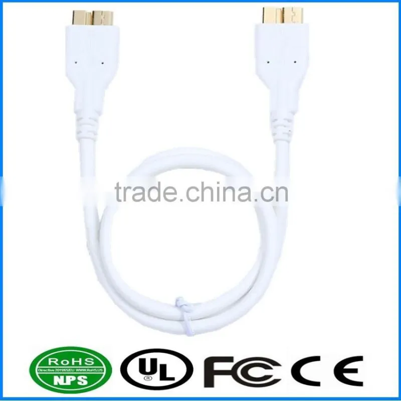 USB3.0 Cable USB3.0 MicroB To MicroB Cable Pure Copper Dataline M To M Mountable
