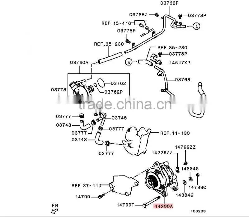 Alternator Assy For Mitsubishi Lancer Outlander Grandis CS7A CS7W CU5W NA4W 1800A064