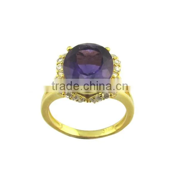 natural stone silver jewelry ring