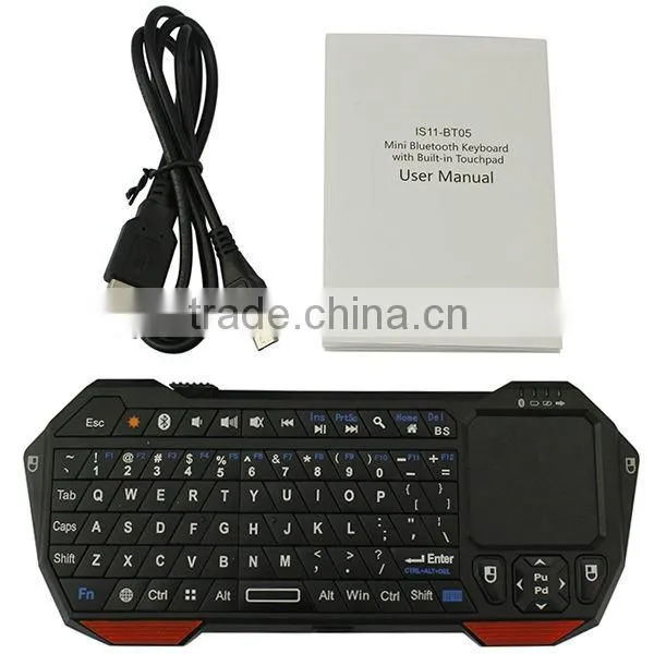 76keys Built-in Touchpad Mini Bluetooth V3.0 Keyboard For Android