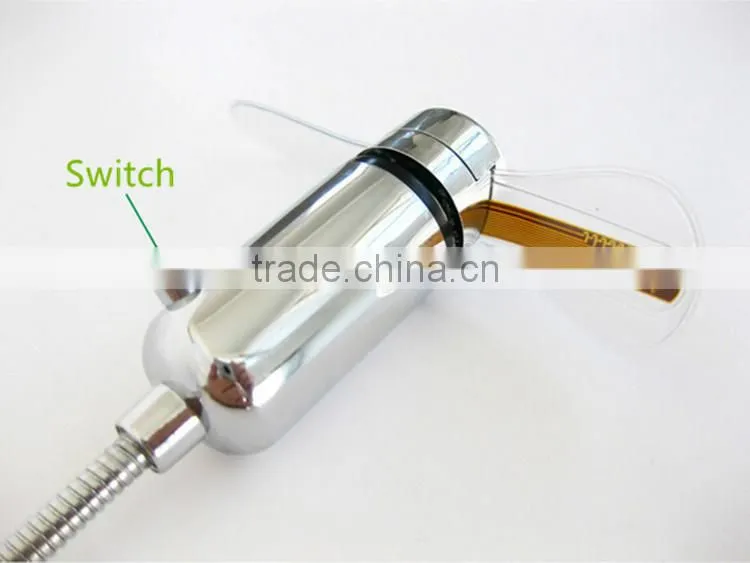 New OEM/ODM Logo Design Metal Flexible Small Electric Rechargeable USB Program LED Custom Message Fan