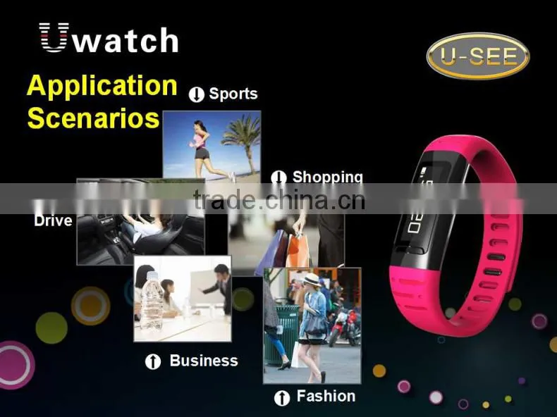 U9 MTK6260 Pedometer bluetooth bracelet with bluetooth 4.0 bracelet