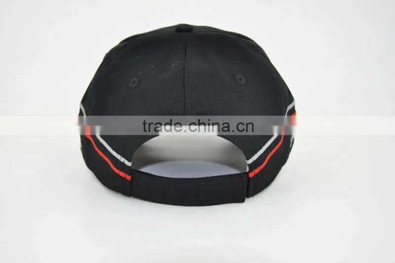 Hot!!! High Quality Durable Embroidery Outdoor Sport Curve Custom promotional Black Colour Cotten-dacron textile Baseball Hat