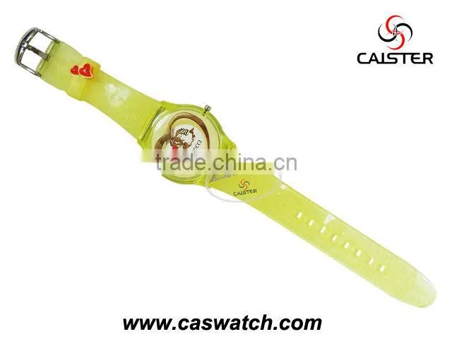 Plastic case with pvc band s- watch