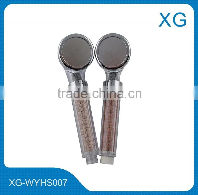 ABS Health shower head mineral stone filtering best quality saving water/bathroom handheld shower head
