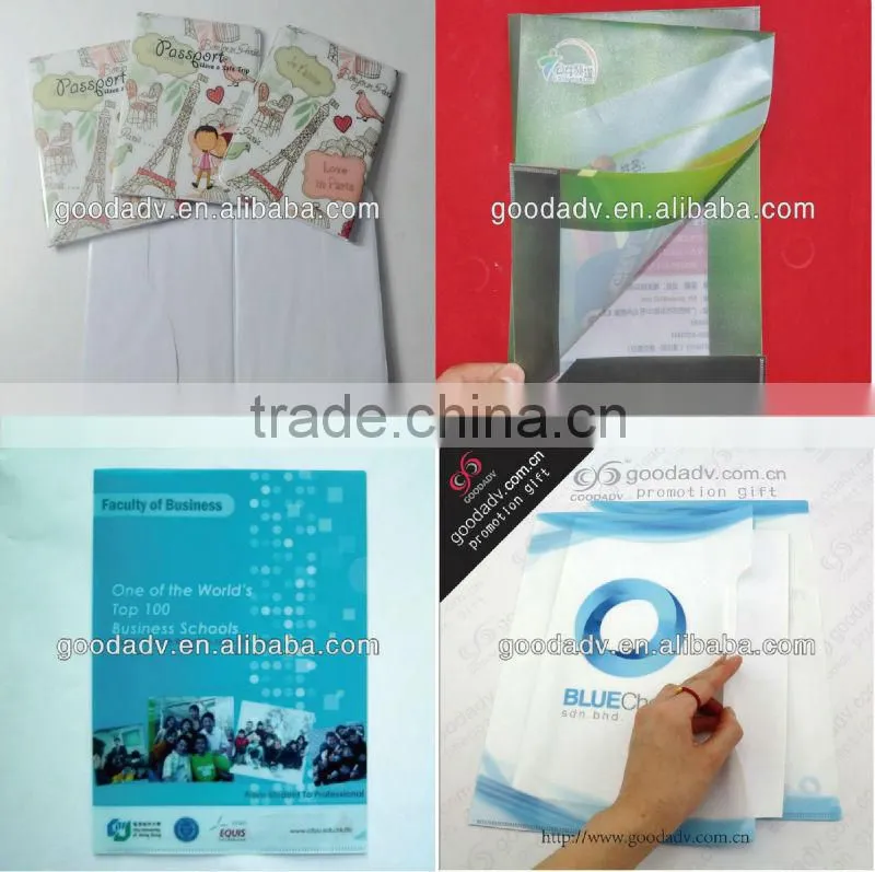 2015 new arrival promotional item office stationery plastic snap file folder
