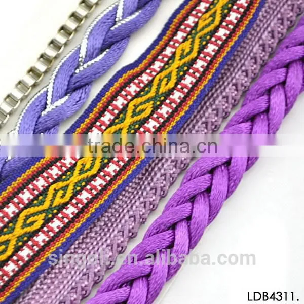 Handmade Nylon Woven Bracelet Stock Fashion Colorful Bracelet