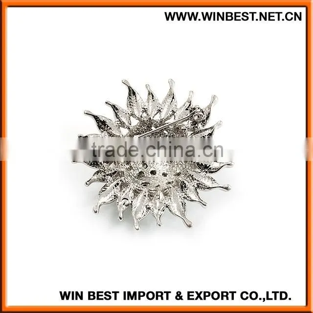 2015 Hot selling bulk brooch, large rhinestone brooch,rhinestone brooch for wedding dress