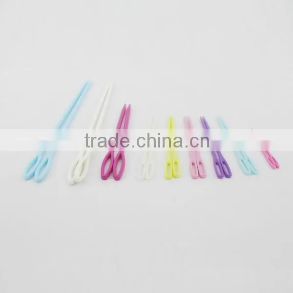 High Quality Cheap Colorful Plastic Sewing Needles For Adults And Children