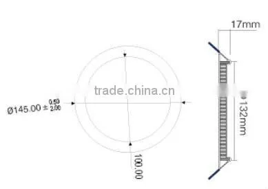 2015New lighting led round panel light