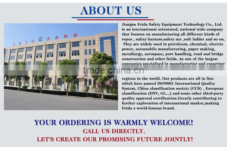 CE approved construction safety net fall protection safety netting with high strength