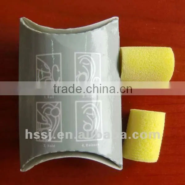 2016 hot selling ear plugs 100% soft PU foam ear plugs safety foam ear plugs in Cylinder (SNR:33db)