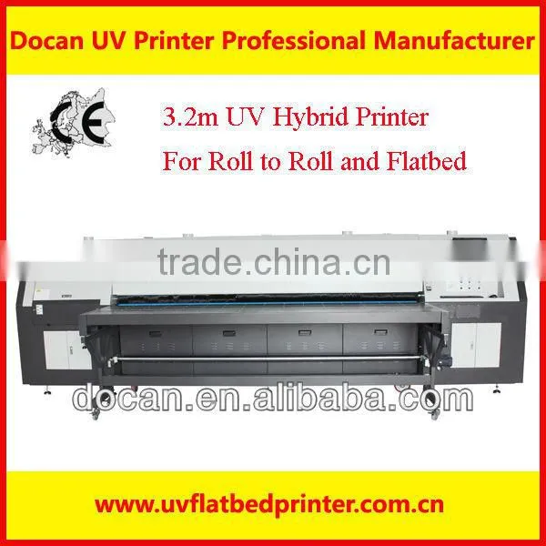 3.2m outdoor large format uv printer for roll to roll printing and flatbed printing