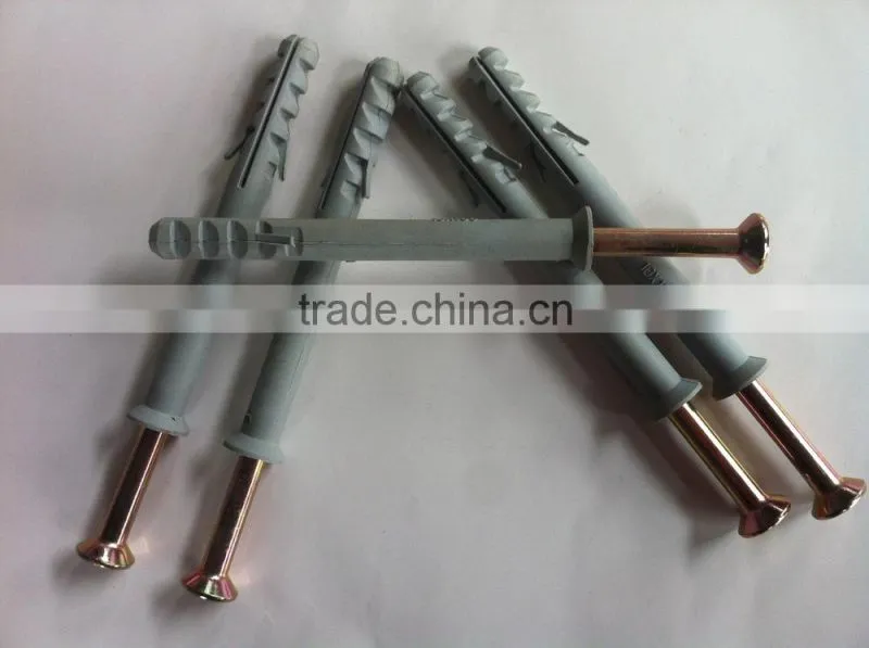 2015 hight Quality NYLON HAMMER DRIVE drywall ANCHOR,With Countersunk Head