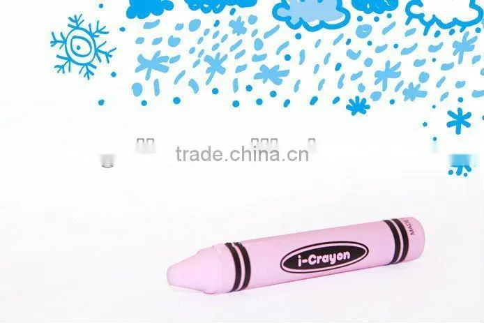Colorful Crayon cool touch stylus pen