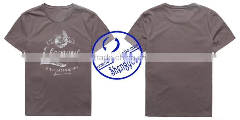 Custom combed cotton men's print t-shirt wholesale china