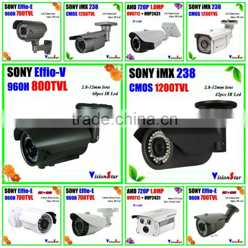 Surveillance Camera Outdoor Waterproof Video Camera Varifocal Zoom IR Sony COMS Color Camera 1200TVL