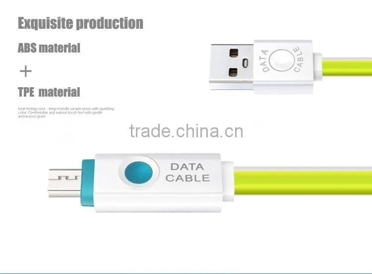 Colorful transparent jelly wholesale for iphone usb cable