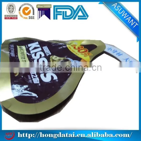 triangle plastic stand up bag for food