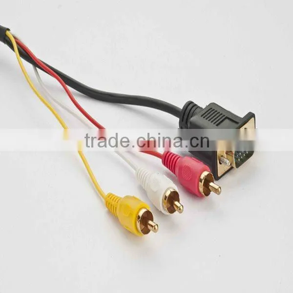 VGA to RCA splitter manufacturers, vga to coaxial cable suppliers, male vga to male rca exporters