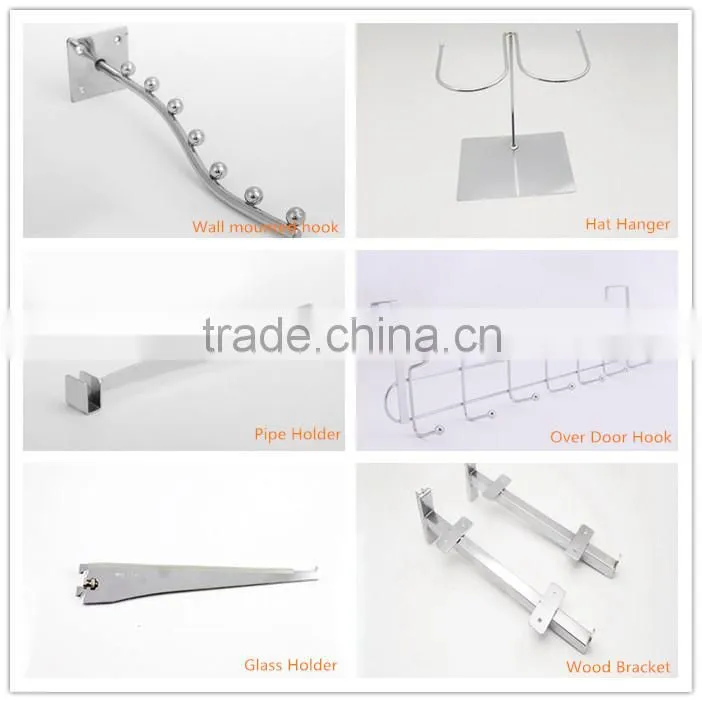 Metal Chrome Wire display Hooks pegboard hook price tag