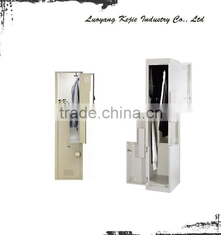 Cheap fashionable steel z shape stepped locker metal frames z shape locker