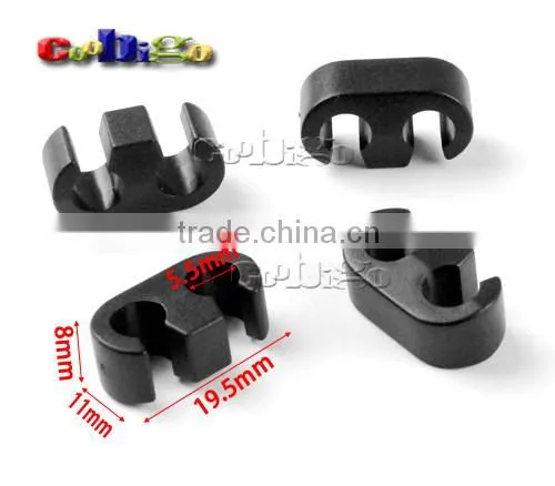 Semi-elliptical 5.5mm Hole Ear shape Sliding Connecter Cord End Stopper For Rope Sportswear Garment Backpack #FLS156