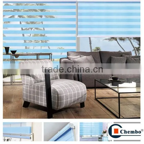 Wholesale fabric zebra blinds with metal roller blind bracket