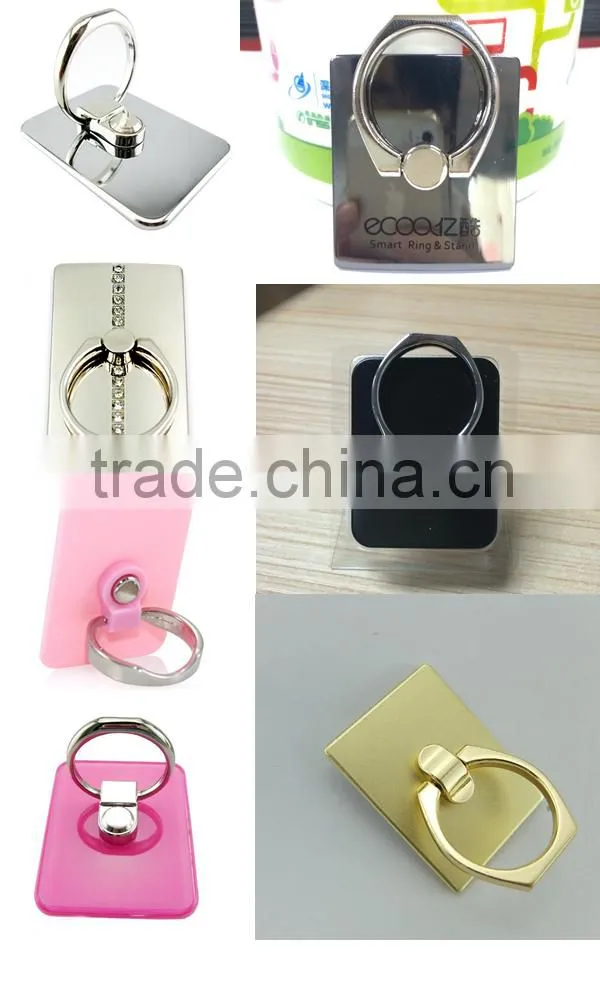 rectangle crystal smart ring finger grip stand holder