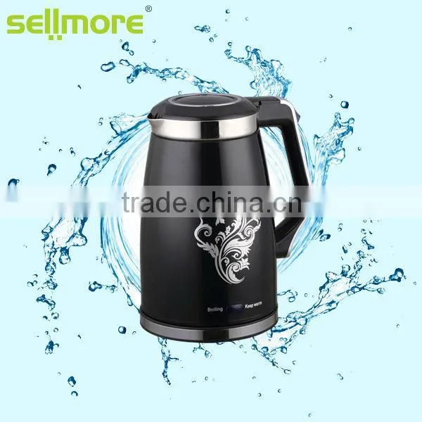 1.5L deluxe imprinted electric kettle (CE.CB.RoHs)