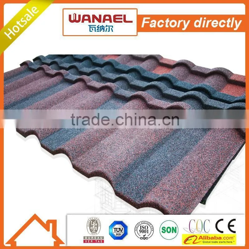 Wanael hail-resistance lightweight stone-coated metal roof tile/gazebo folding roof