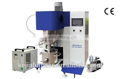 2 Liter Tri-Shaft Planetary Vacuum Mixer with Vacuum Pump and PLC Touch Panel Control - MSK-SFM-10M
