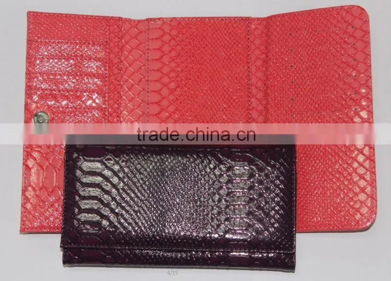 Leopard leather purse for ladies wallet,manufacturer customized women's wallets,genuine women wallet purses