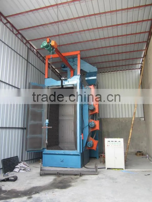 Professional Q3740 hook type shot blasting machine/ iron and steel industry shot peening machine
