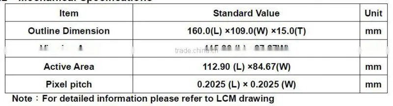 5.6 -inch TFTLCD liquid crystal display module