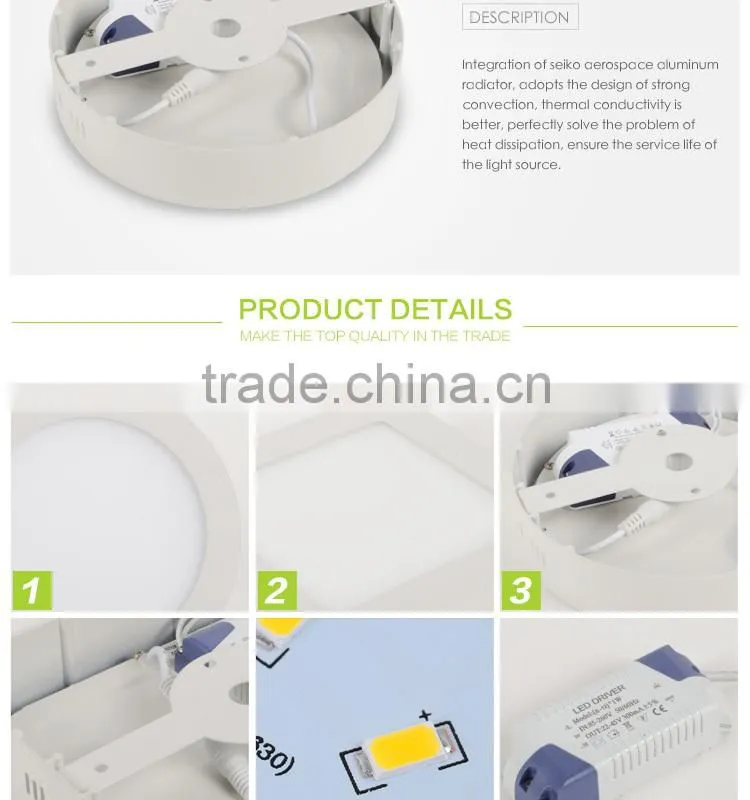 25W 300X300 surface mounted led panel light