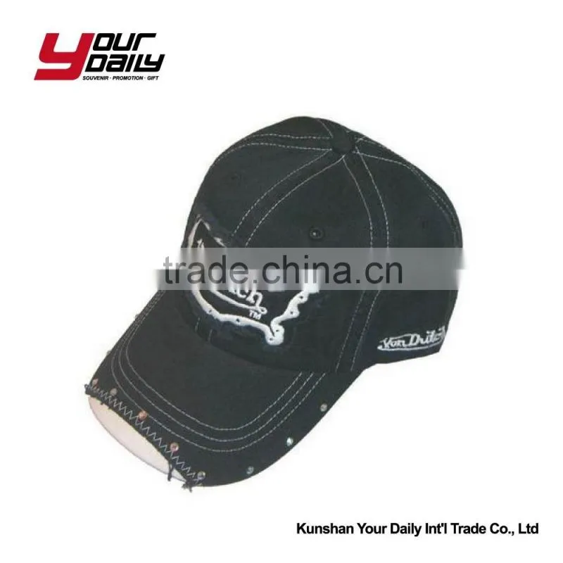 cheap custom logo promotional 6 panel baseball cap