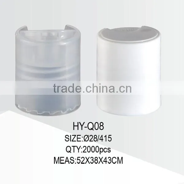 white and transparent 28 415 disc top cap