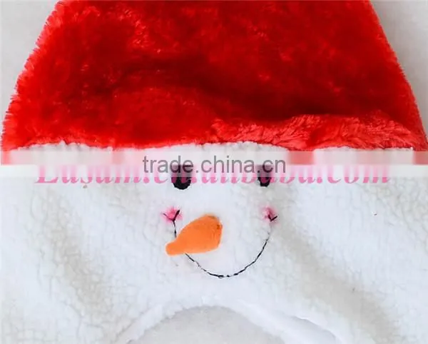 Hot selling snowman cue christmas santa hat