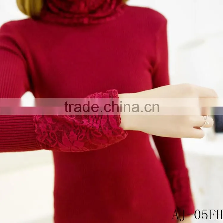 Lace heap heap led long sweater