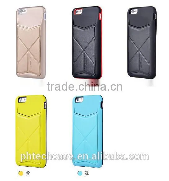 New arrival transformers Angle style hard case for iPhone 6 with card slots
