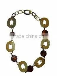 High quality best selling nice lacquered buffalo horn jewelry necklace made in vietnam