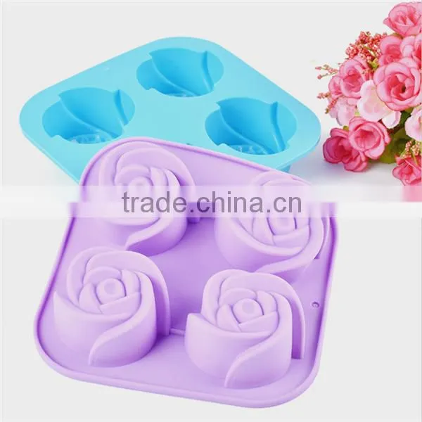 Food grade quality rose shaped cake mold