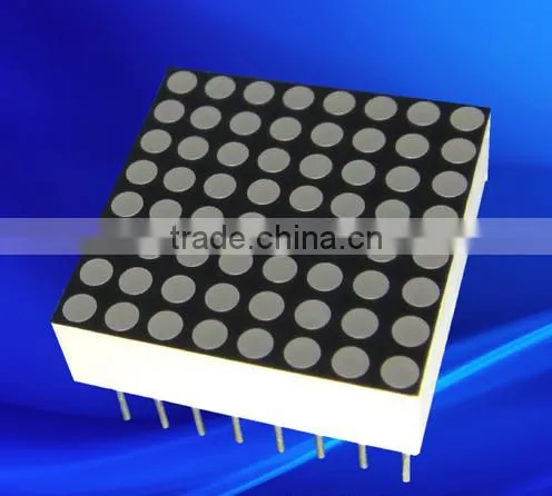 8*8 1.9mm LED Matrix Display Color Red